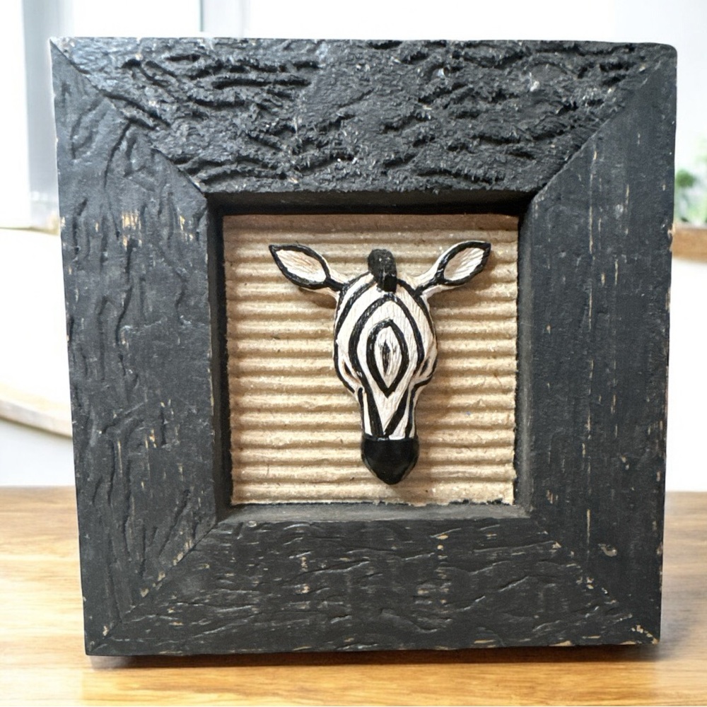 Black and Beige Zebra Wall Art
